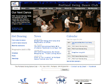 Tablet Screenshot of portlandswing.org
